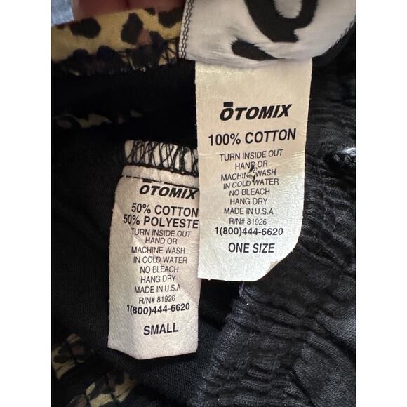 NWT Otomix t shirt short sleeve matching bottoms black cheetah cotton size small - Picture 8 of 16